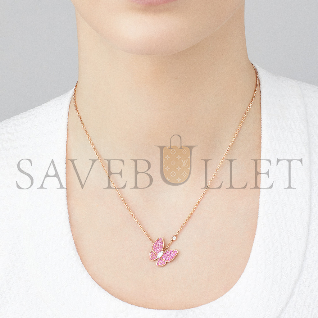 V*N CL*F arpels two butterfly pendant vcaro3m200